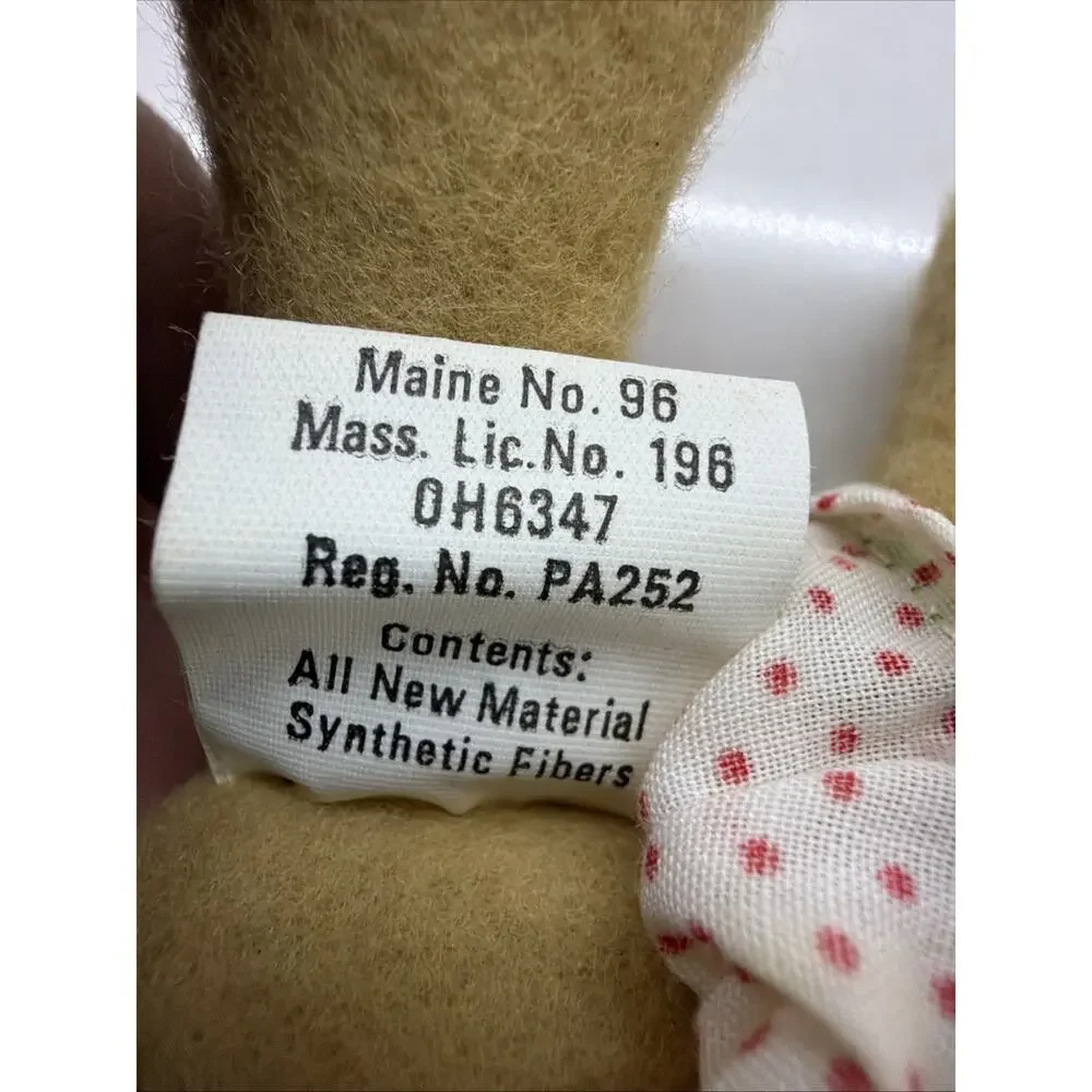 VINTAGE HALLMARK RHONDA THE REINDEER BEAN BAG STUFFED ANIMAL PLUSH CIRCA 1984